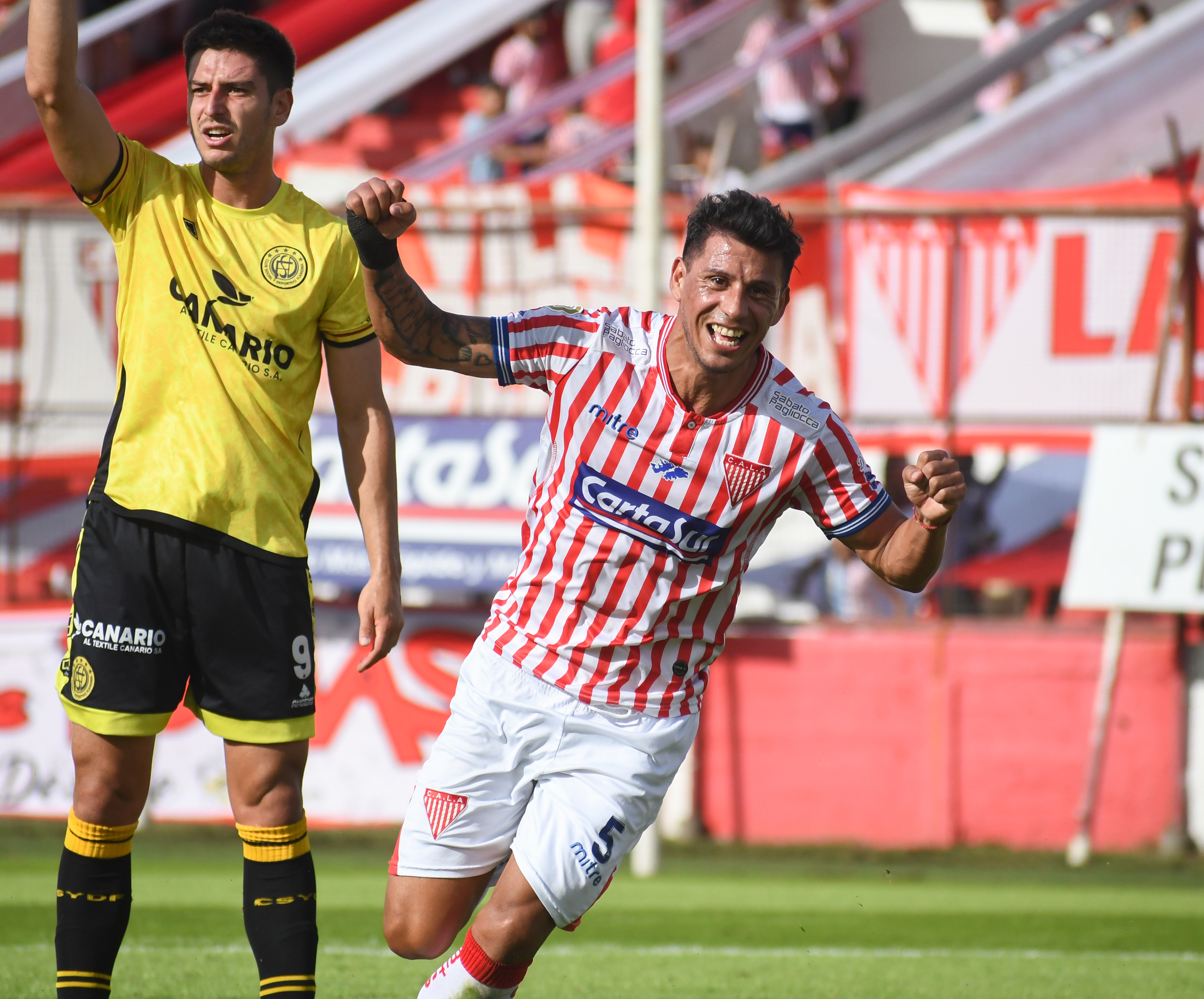 Festejo del goleador, Leo López